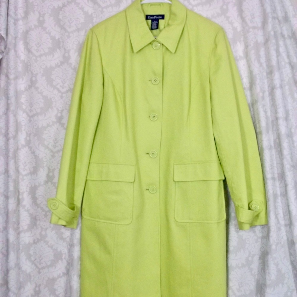 Vintage Evan Picone trench coat L